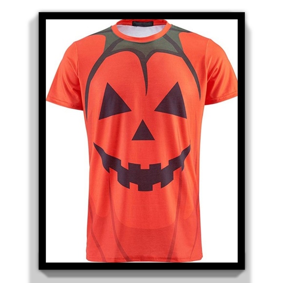 Halloween Pumpkin Men's T-Shirt Size Extra Large - Picture 2 of 2